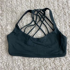 lululemon Free to Be Wild bra, smoked spruce, size 6